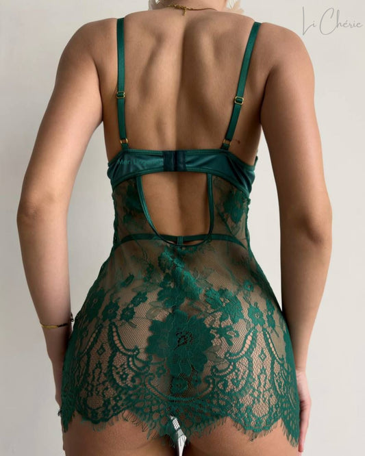 POISON BABYDOLL ZÜMRÜT YEŞİLİ
