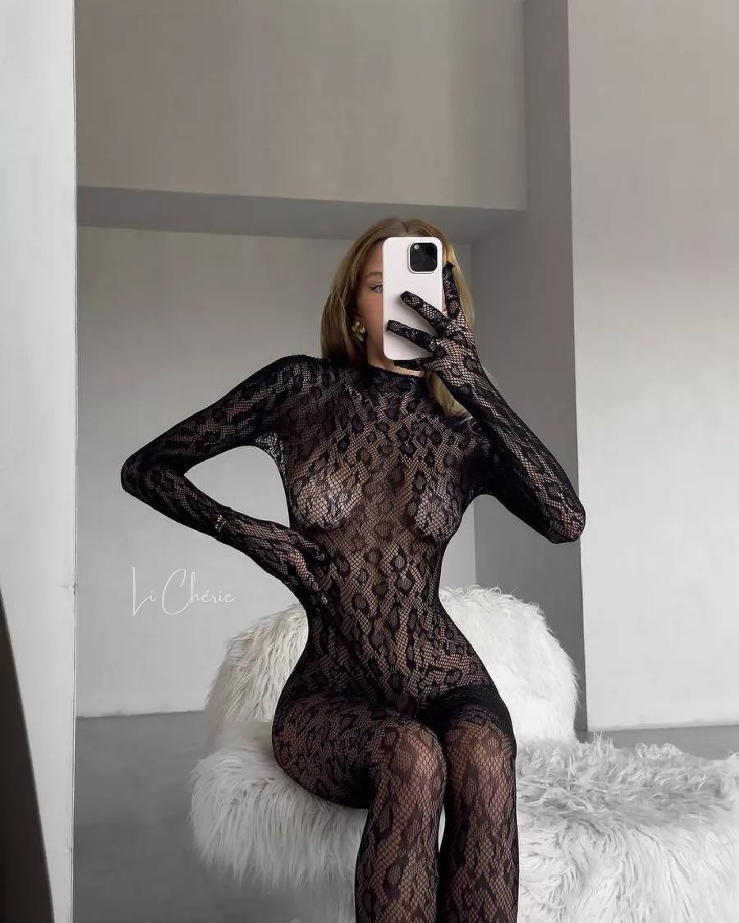 Black Serpent Vücut Çorabı